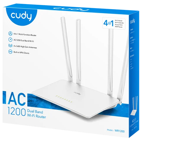 Маршрутизатор Cudy WR1200, AC1200 Wi-Fi Router фото