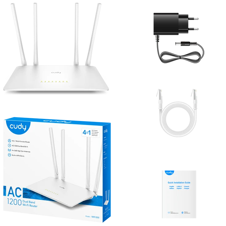 Маршрутизатор Cudy WR1200, AC1200 Wi-Fi Router фото