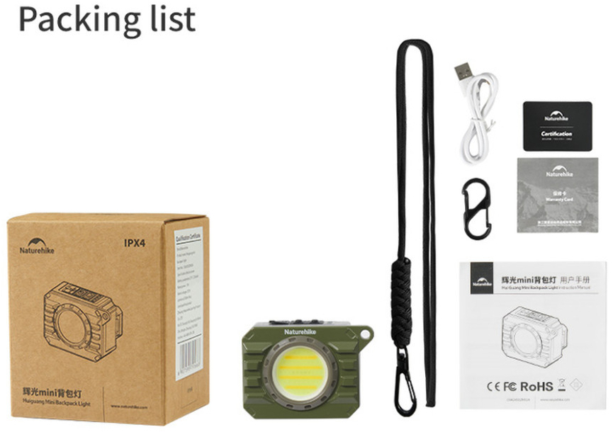 Фонарь наключительный Naturehike CNK2450ZM014, оливковый фото4