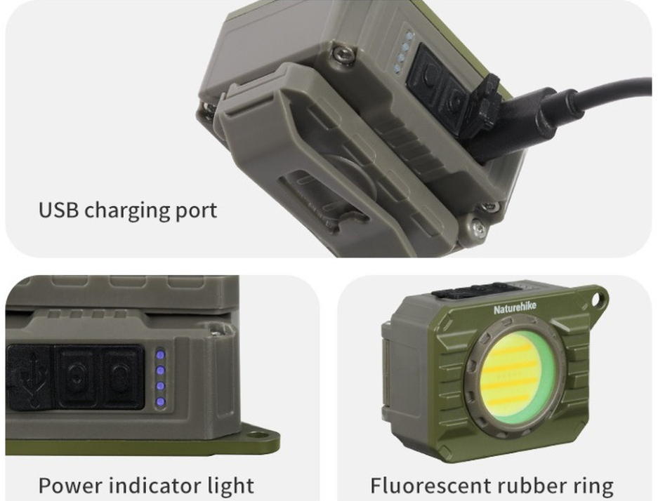 Фонарь наключительный Naturehike CNK2450ZM014, оливковый фото2