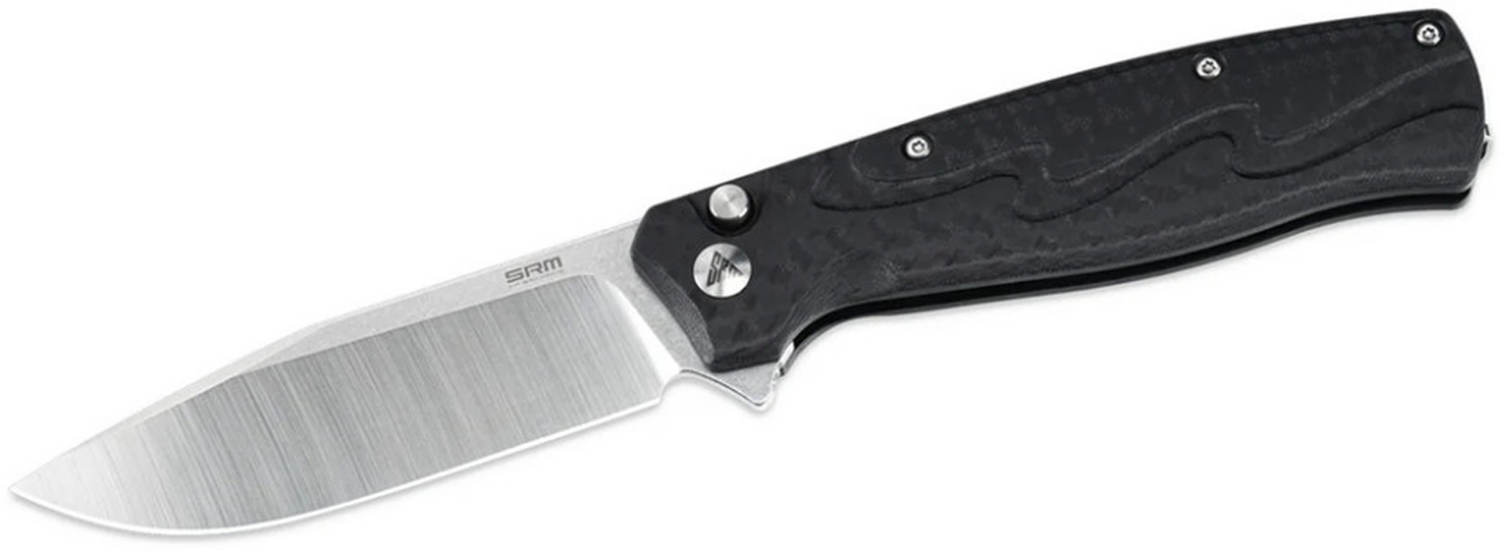 Ніж складаний туристичний SRM (9.2 см) 14C28N / G10 чорний фото3