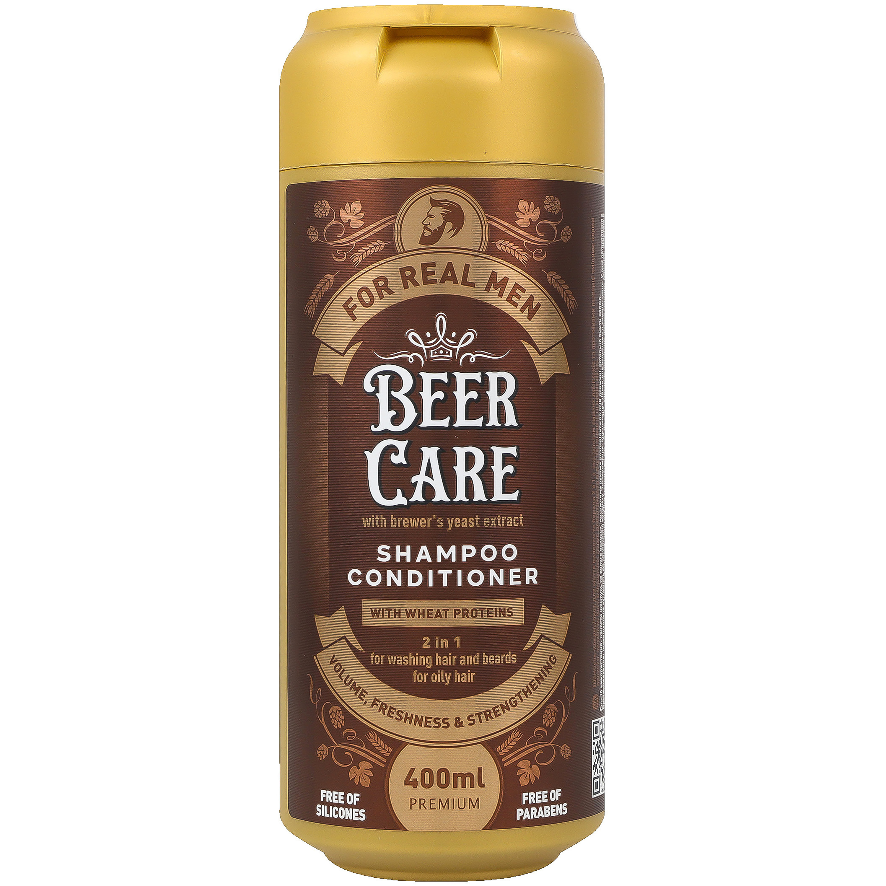 Шампунь-кондиционер Beer Care 2 в 1 с протеинами пшеницы 400 мл фото