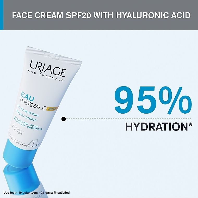 Увлажняющий крем Uriage Eau Thermale Creme D'Eau Legere SPF20 40 мл фото5