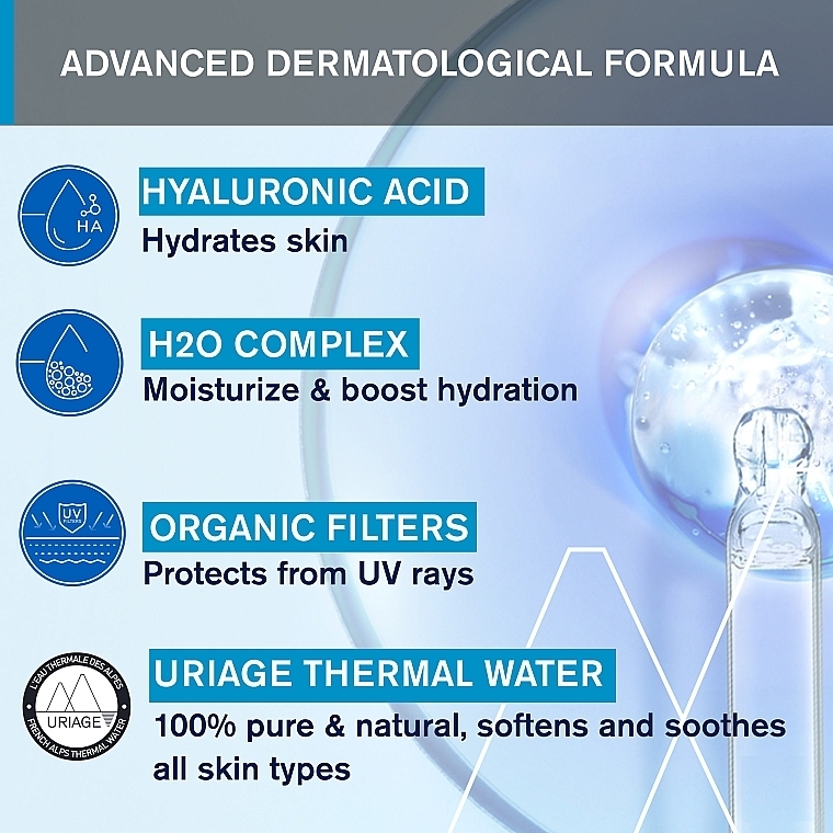 Увлажняющий крем Uriage Eau Thermale Creme D'Eau Legere SPF20 40 мл фото6