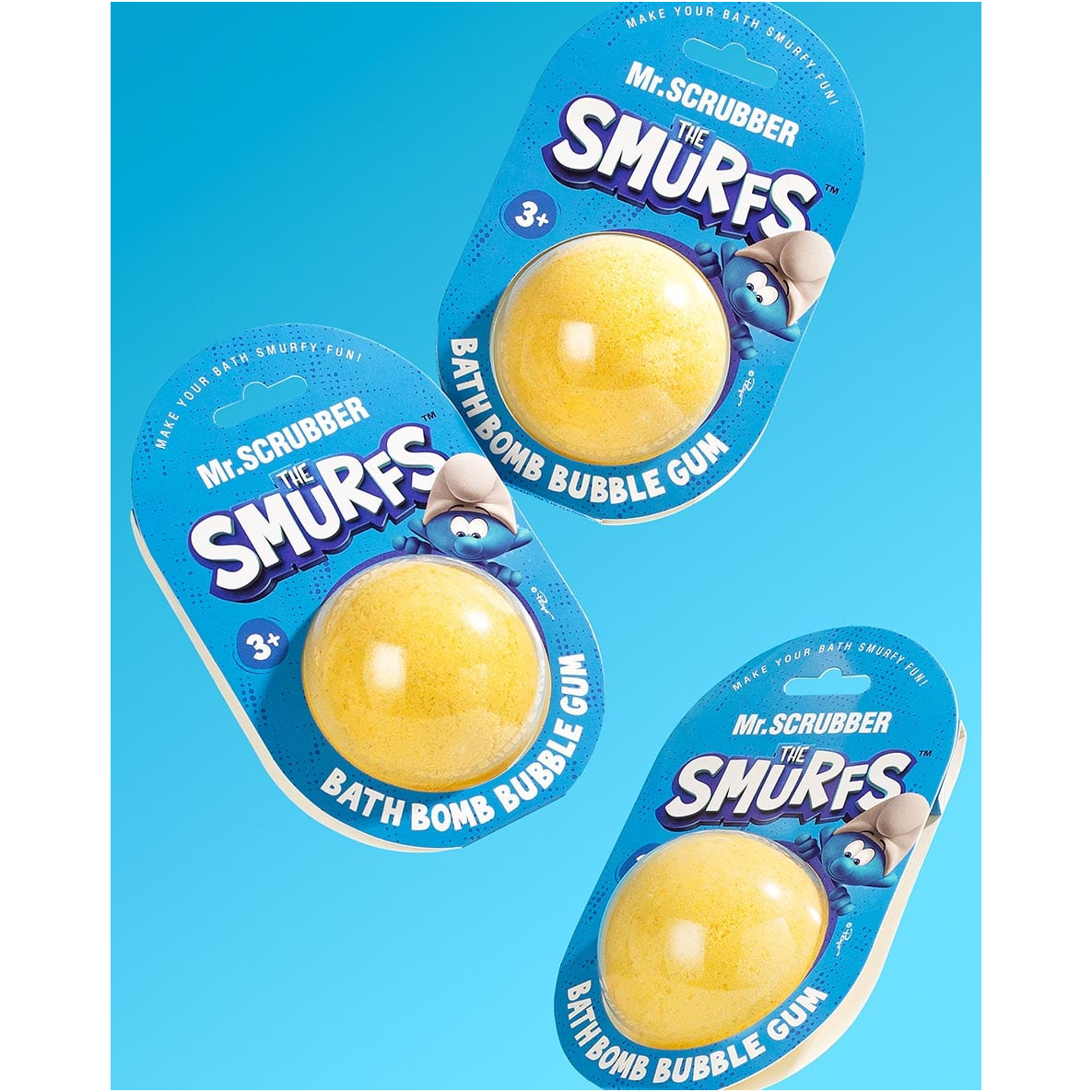 Бомбочка для ванни Mr.Scrubber The Smurfs Bubble gum фото