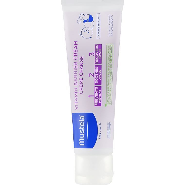 Витаминизированный защитный крем под подгузник Mustela bebe 50 мл фото2