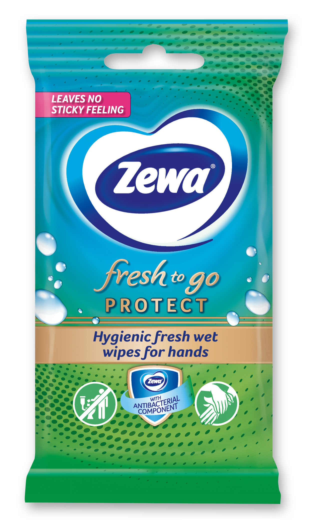 Вологі серветки Zewa Moist HA Fresh-To-Go Protect 10 шт. фото2