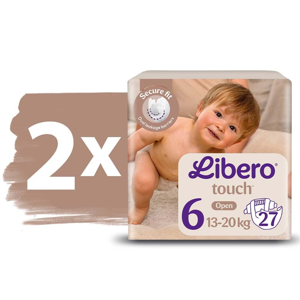 Набір підгузки Libero Touch 13-20 кг розмір 6 54 шт. фото