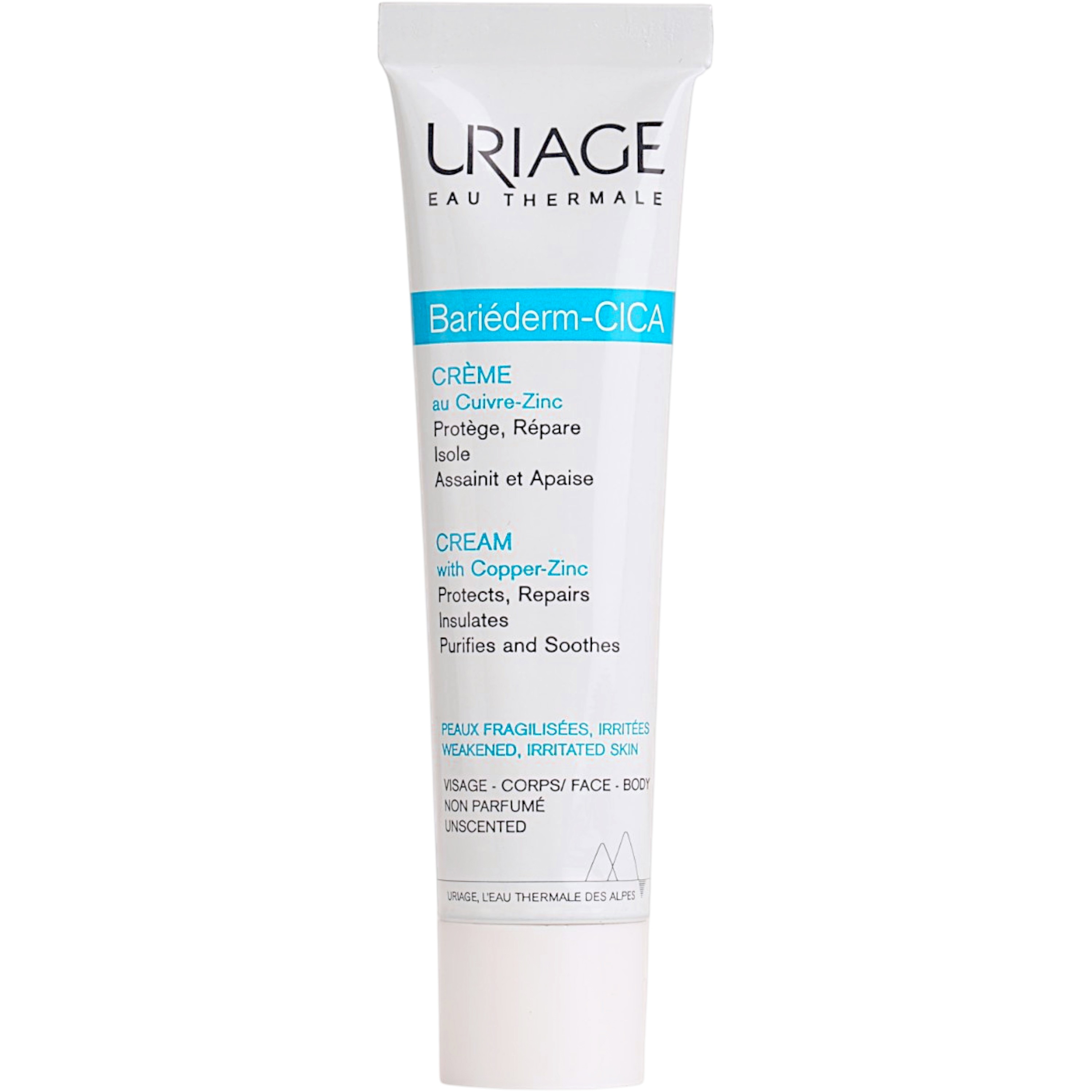 Восстанавливающий цика-крем с Cu-Zn Uriage Bariederm Repairing Cica-Cream 40 мл фото