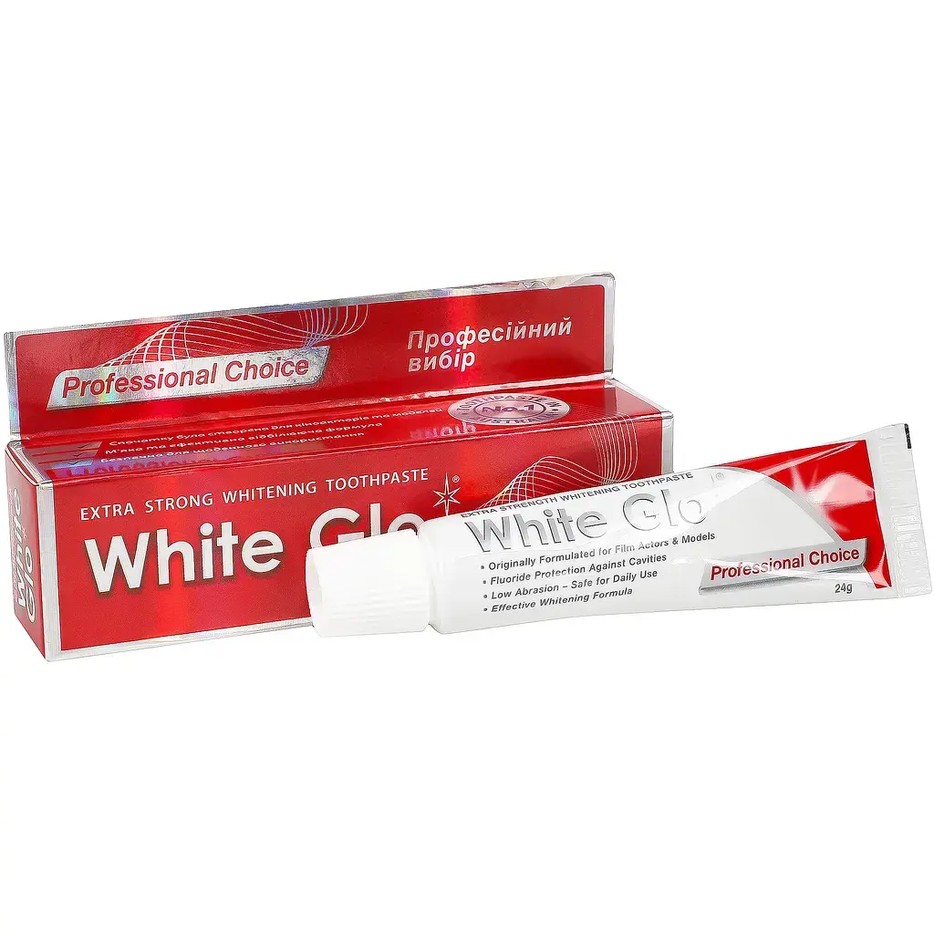 Отбеливающая зубная паста White Glo профессиональный выбор 24 г фото2