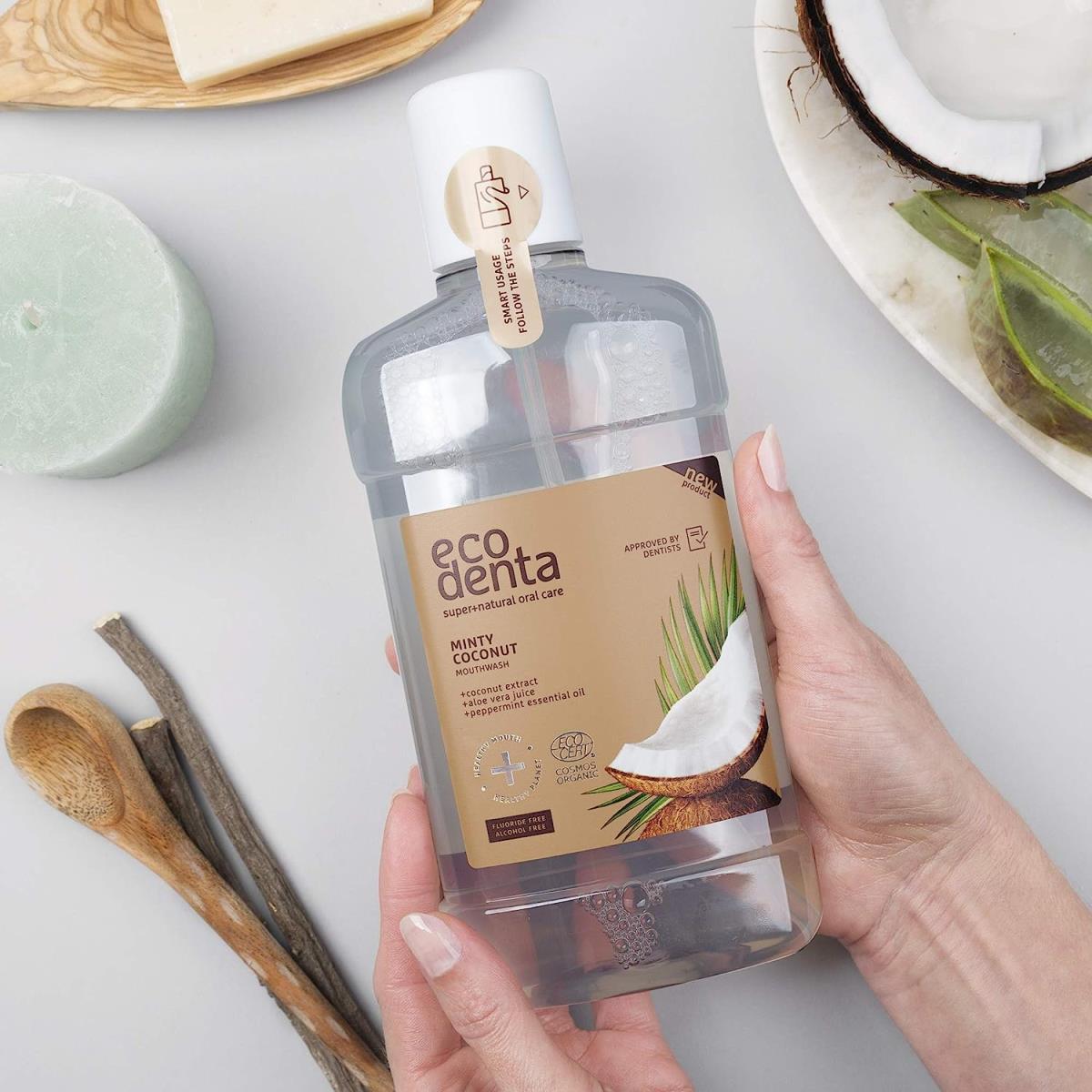 Ополіскувач для ротової порожнини Ecodenta Organic Minty Coconut, 250 мл фото5
