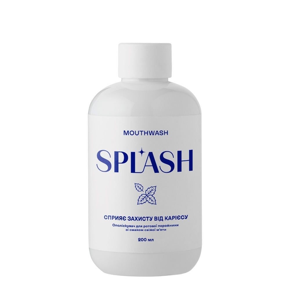 Ополаскиватель для полости рта Splash со вкусом свежей мяты 200 мл. фото4