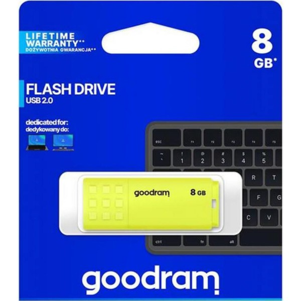 Флеш-накопичувач USB2.0 8GB Goodram UME2 Yellow (UME2-0080Y0R11) фото4