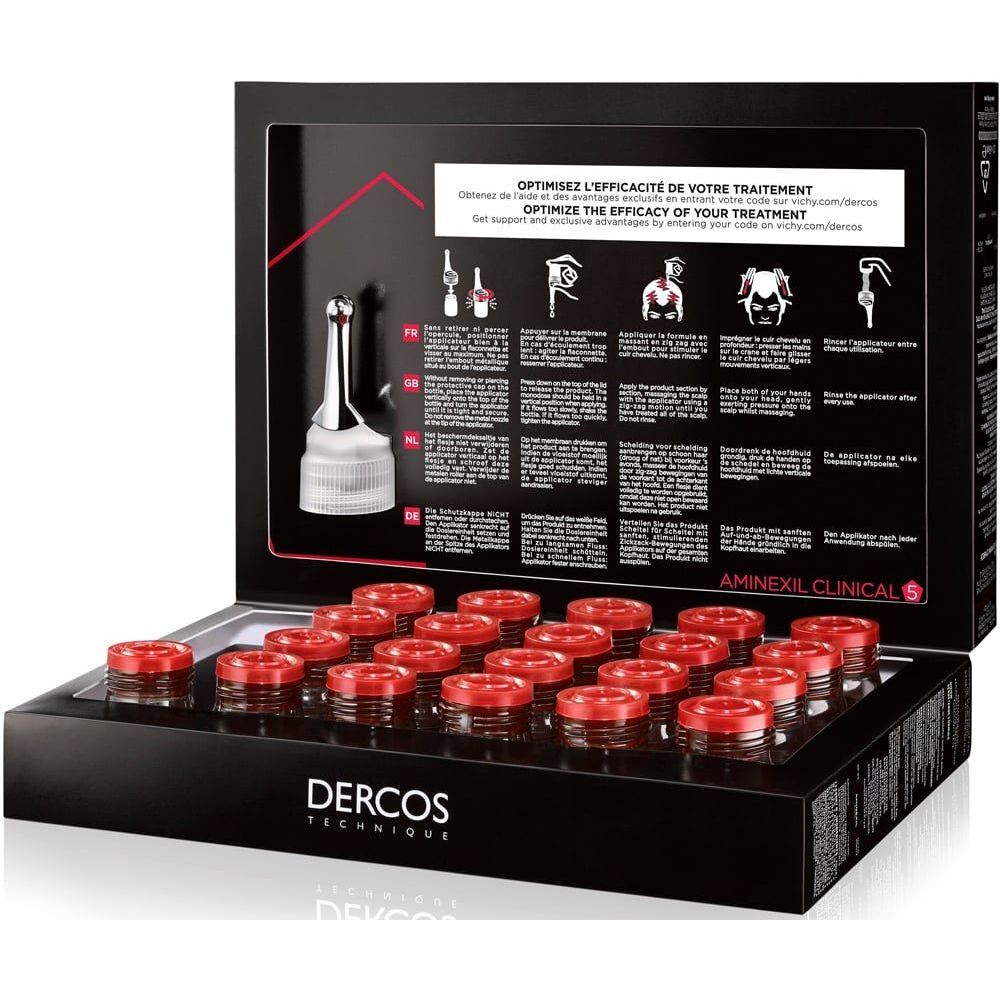 Средство против выпадения волос Vichy Dercos Aminexil Clinical 5 для мужчин 21 шт. фото3