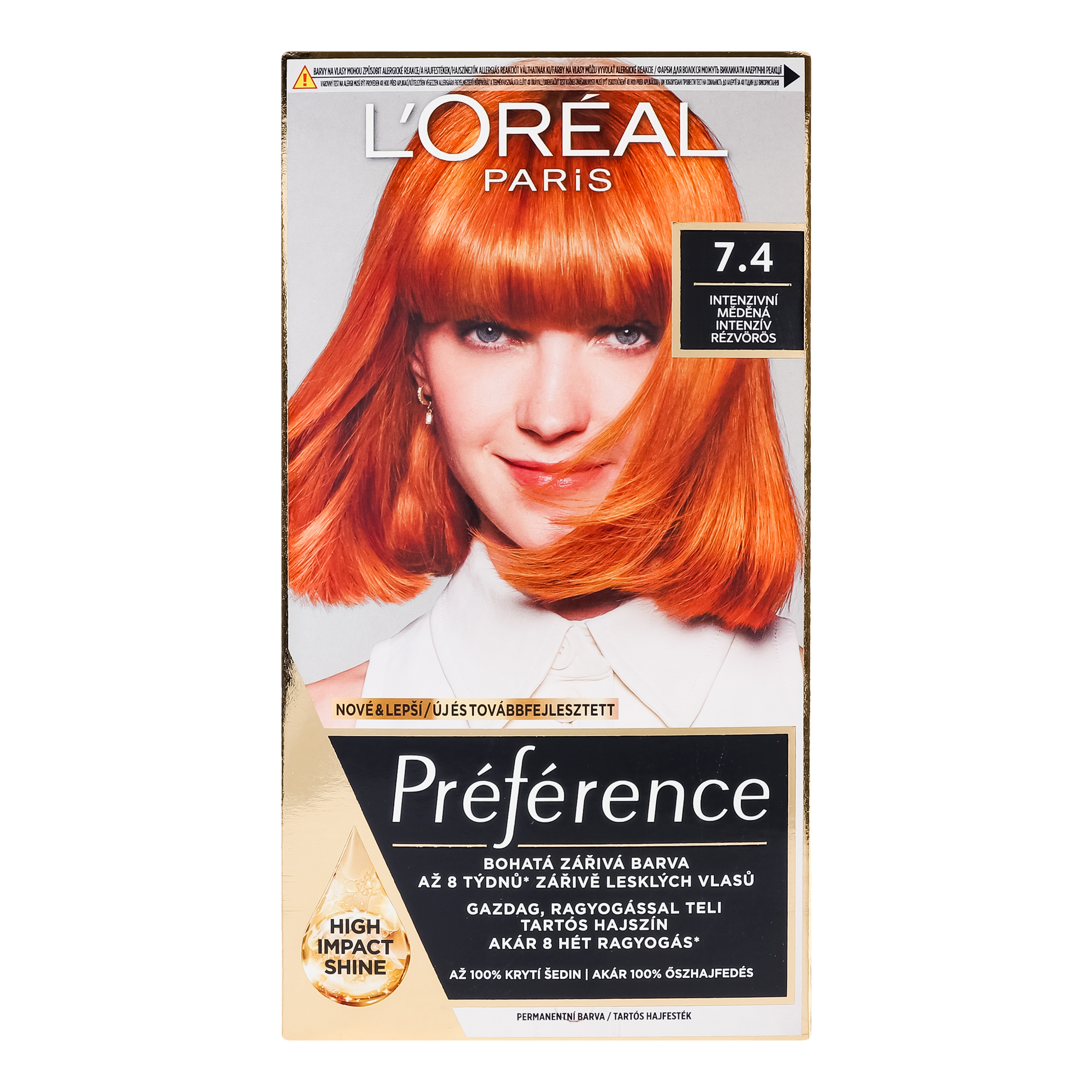 Стойкая краска для волос L'Oreal Paris Preference 7.4 Kupferblond 174 мл фото3