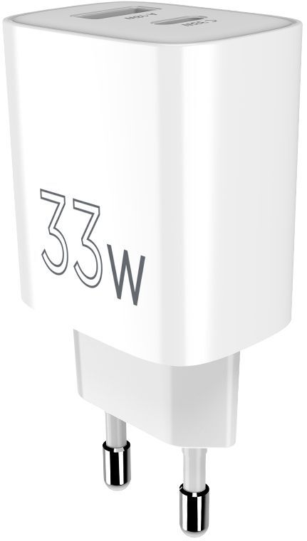 Мережевий зарядний пристрій Sigma X-power 33W PS33-01 (GaN PD/QC Charger, 1USB-C+1USB-A) фото
