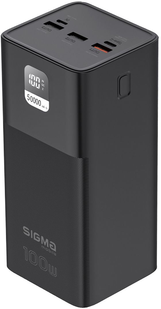 Павербанк Sigma mobile X-power SI50A6QLX 50000 mAh PD100W Black фото3