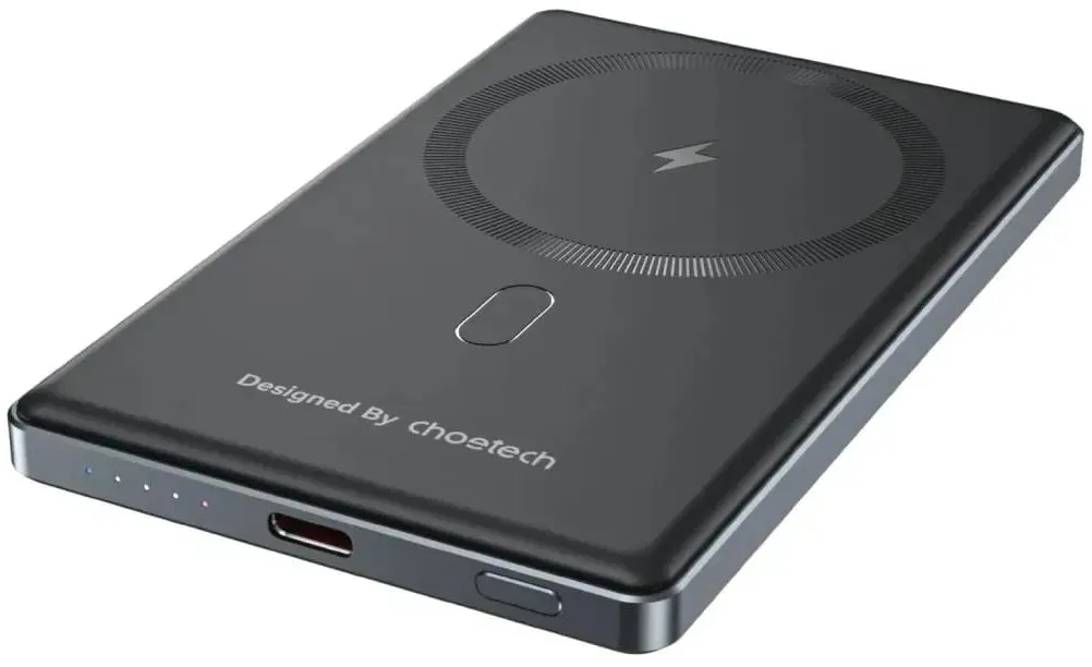 Павербанк Choetech Magnetic Wireless 5000mAh 20W PD черный фото3