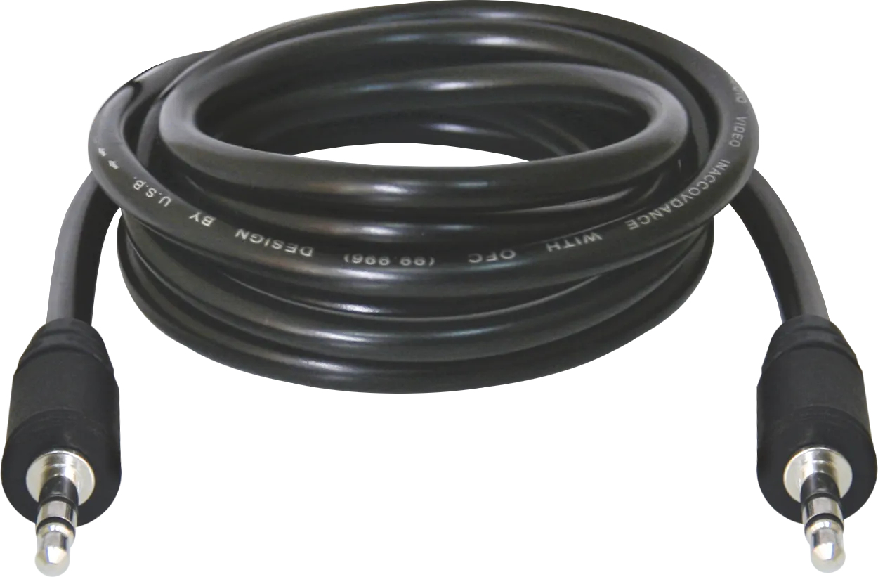 Кабель мультимедийный Defender 3.5mm M to 3.5mm M 1.5m black (87510) фото