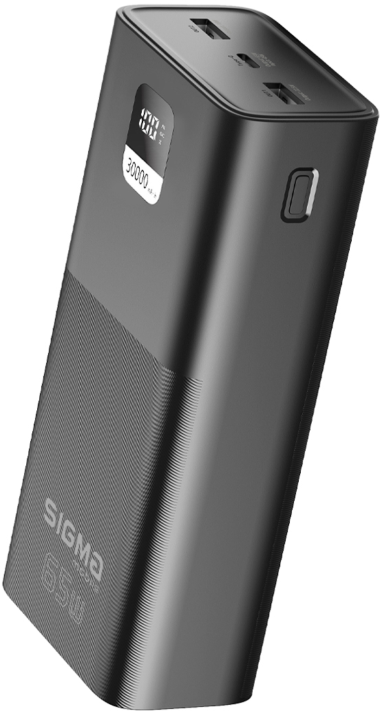 Павербанк Sigma mobile X-power SI30A6QLX 30000 mAh PD65W Black фото