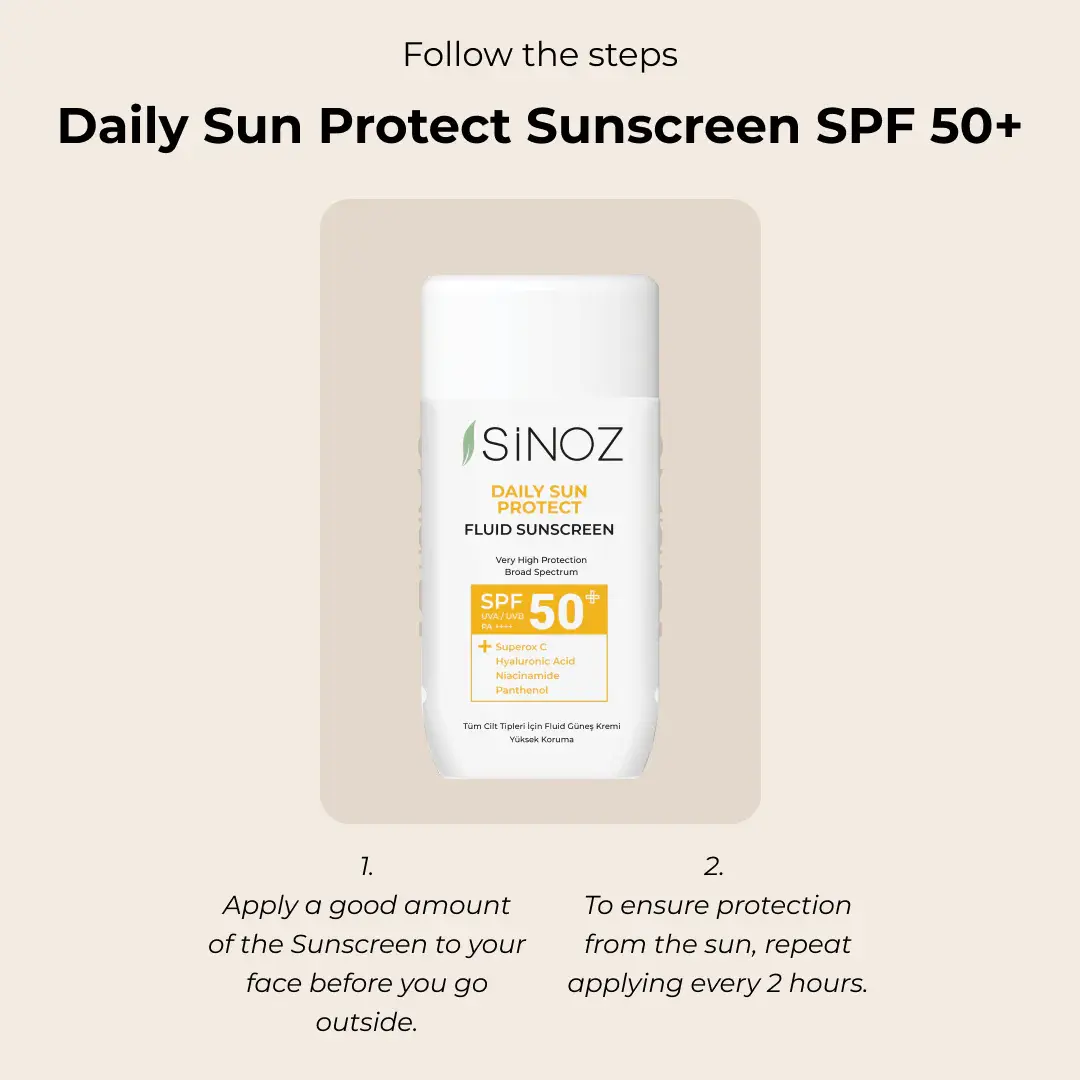 Солнцезащитный флюид для лица Sinoz Daily Sun Protection SPF50+ 50 мл фото3