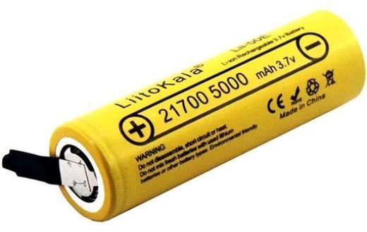 Аккумулятор 21700 LiitoKala, 50E-N, 5000mAh, 3.7V li-ion battery, 1 pcs фото