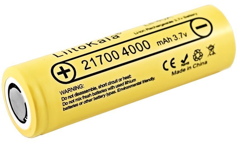 Аккумулятор 21700 LiitoKala, Lii-40A, 4000mAh, 3.7V li-ion battery, 1 pcs фото2