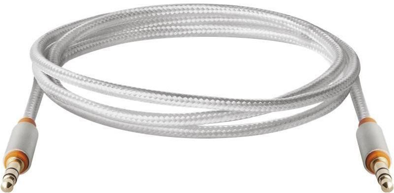 Кабель мультимедійний Defender 3.5mm M to 3.5mm M 1.2m white (87513) фото