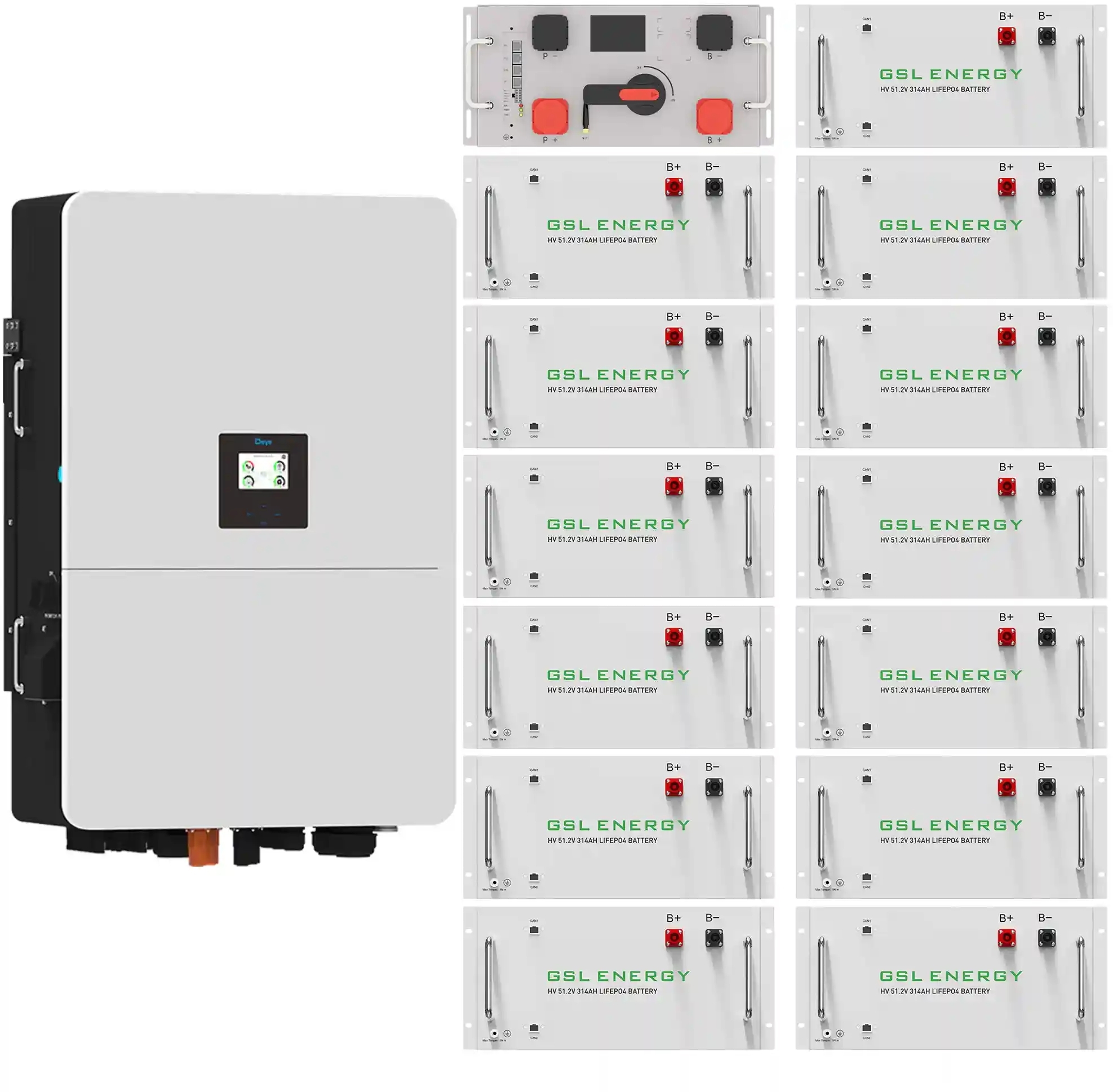 Інвертор сонячний DEYE SUN-80K-SG02HP3-EU-EM6 80kW 209kWh 1BAT LiFePO4 (SV-3DE80K1-HGS209K1-1) фото2