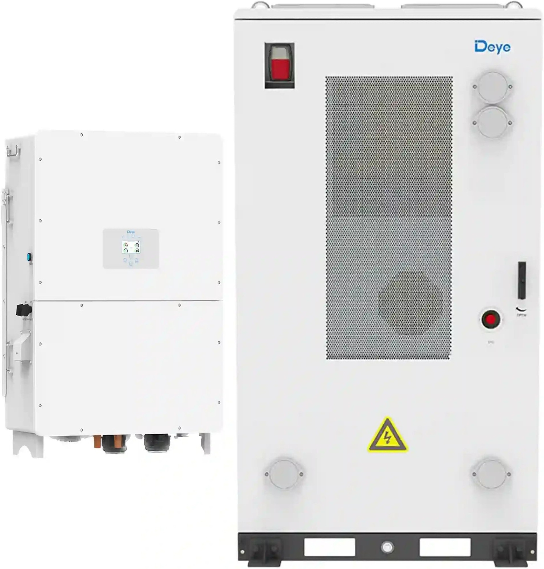 Інвертор сонячний DEYE SUN-125K-SG02HP3-EU-GM10 125kW 241.2kWh 1BAT LiFePO4 (SV-3DE125K1-HDE240K1- фото