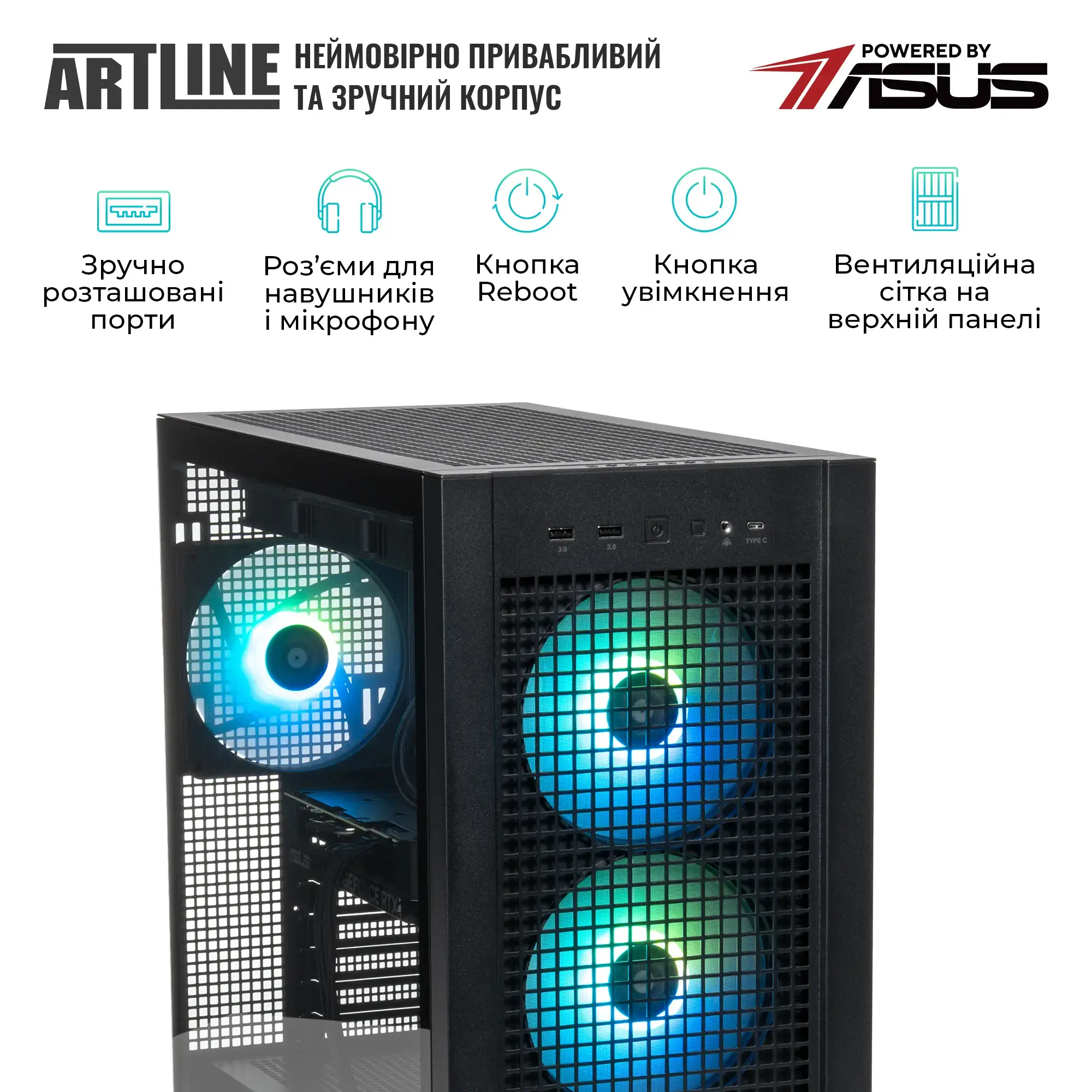 Cистемный блок ARTLINE Overlord GT302 Windows 11 Pro (GT302v19Win) фото6