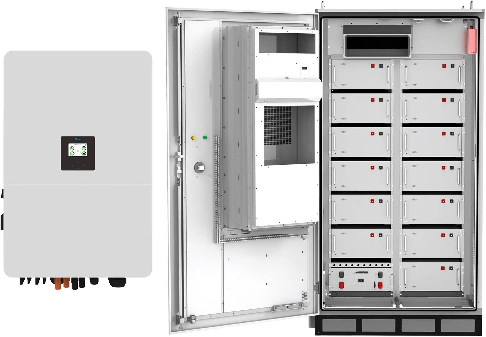 Інвертор сонячний DEYE SUN-80K-SG02HP3-EU-EM6 80kW 209kWh 1BAT LiFePO4 (SV-3DE80K1-HGS209K2-1) фото