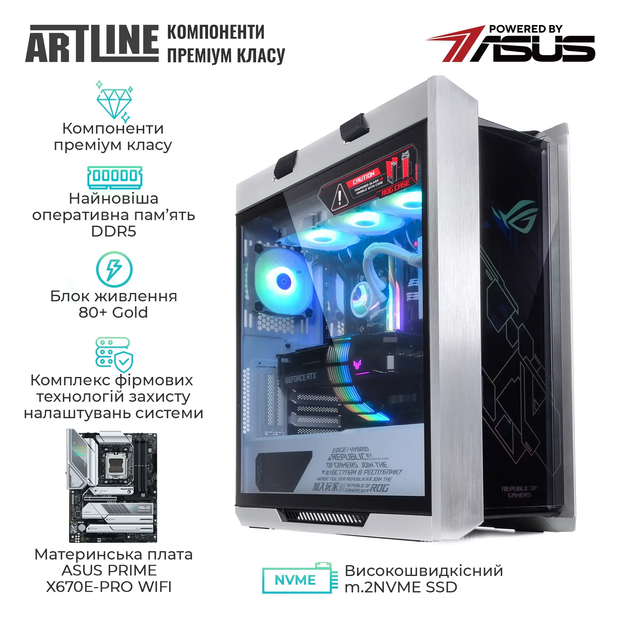 Cистемний блок ARTLINE Overlord STRIX Windows 11 Pro (STRIXv182Win) фото5
