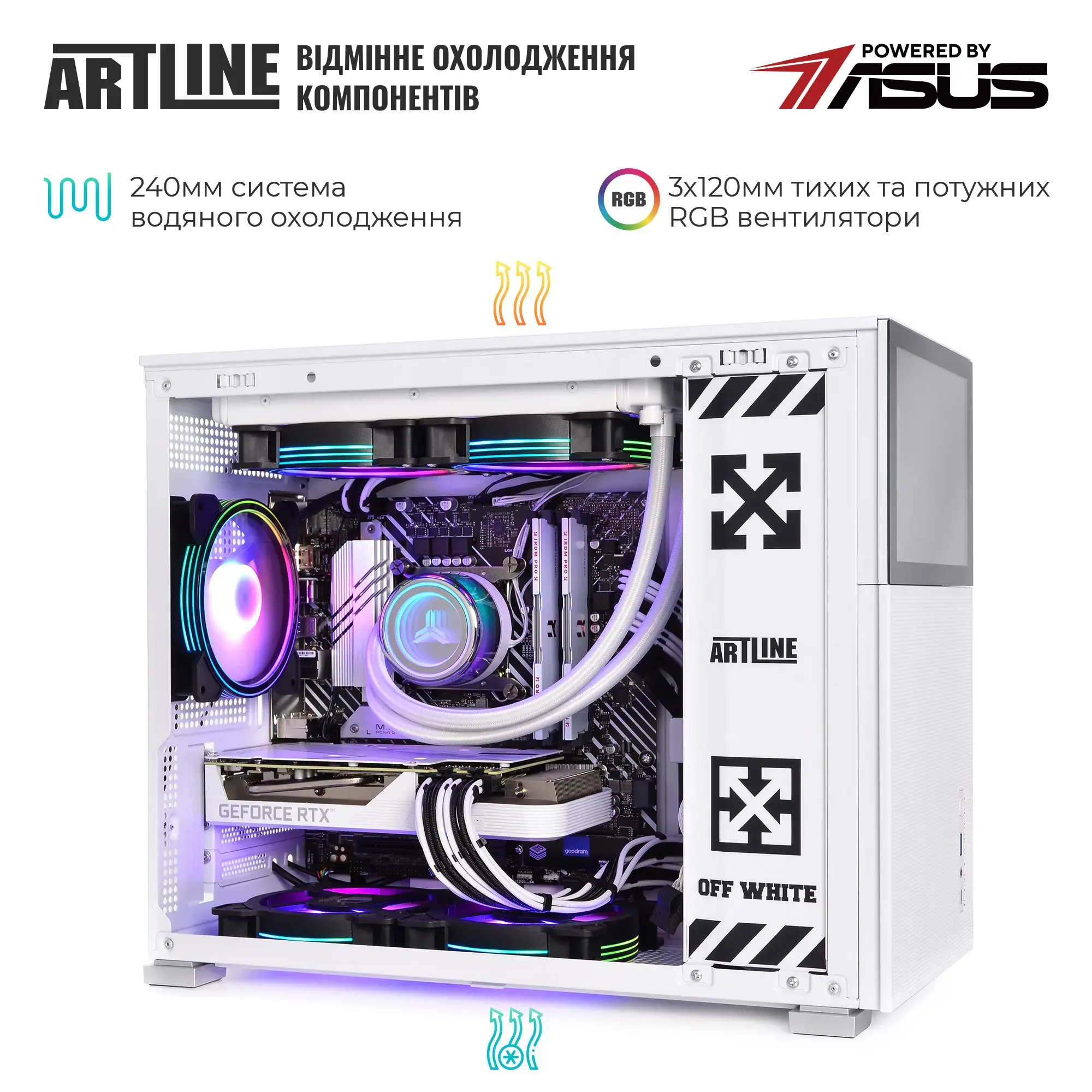 Cистемний блок ARTLINE Gaming D31WHITE Windows 11 Home (D31WHITEv100Win) фото6
