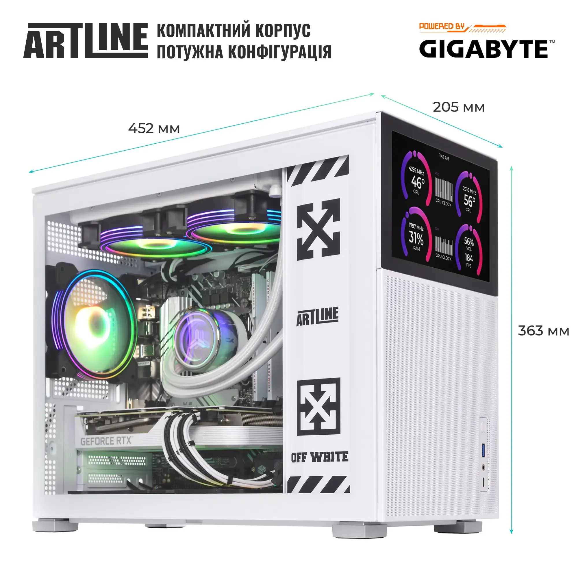 Cистемний блок ARTLINE Gaming D31WHITE (D31WHITEv119) фото7