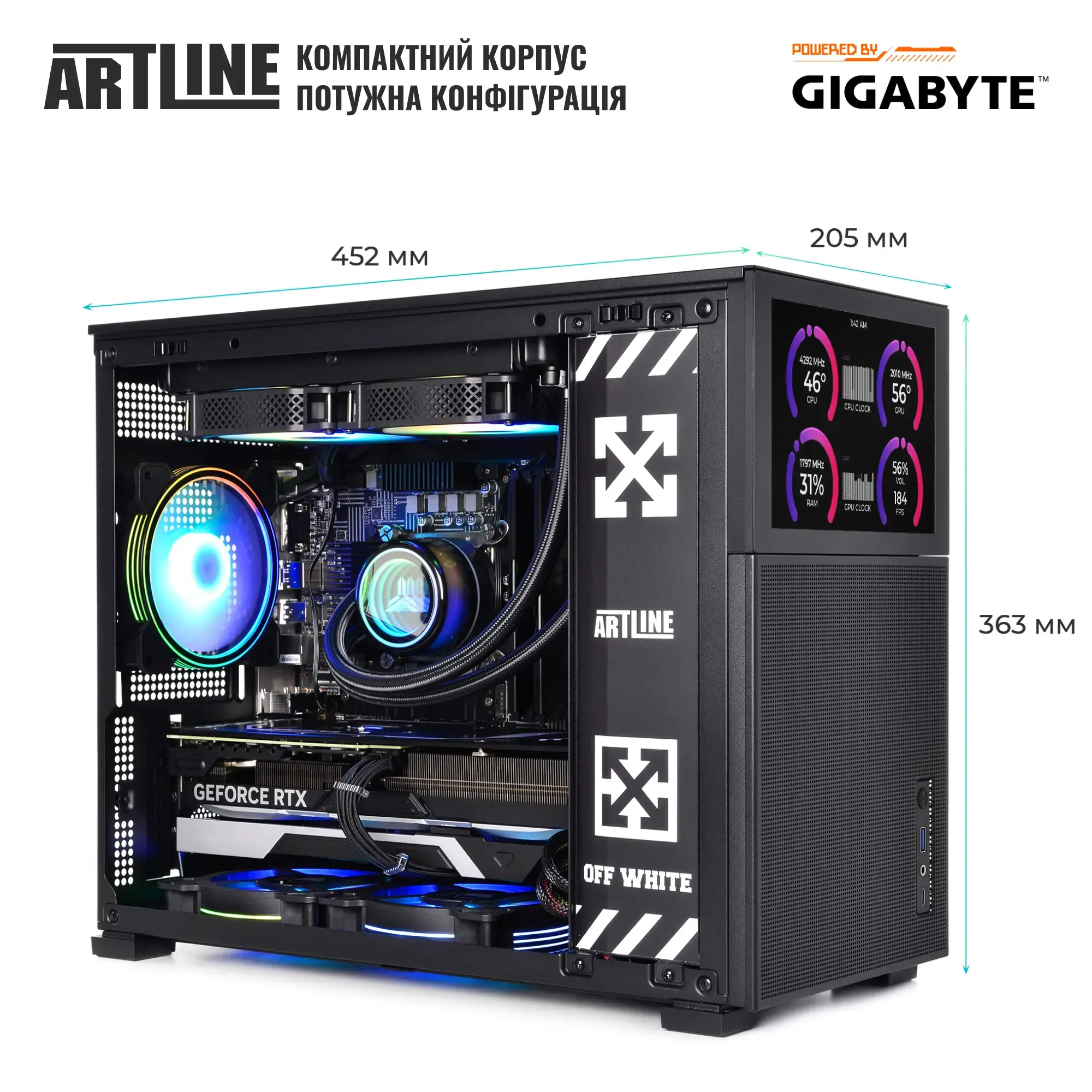 Cистемний блок ARTLINE Gaming D31 Windows 11 Home (D31v92Win) фото