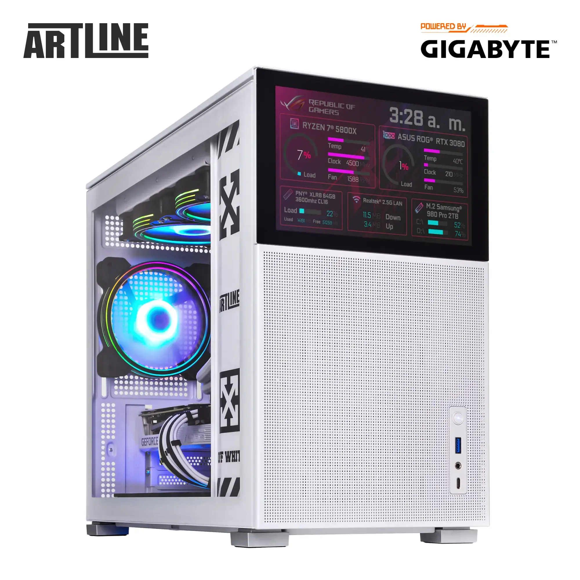 Cистемный блок ARTLINE Gaming D31WHITE (D31WHITEv113) фото
