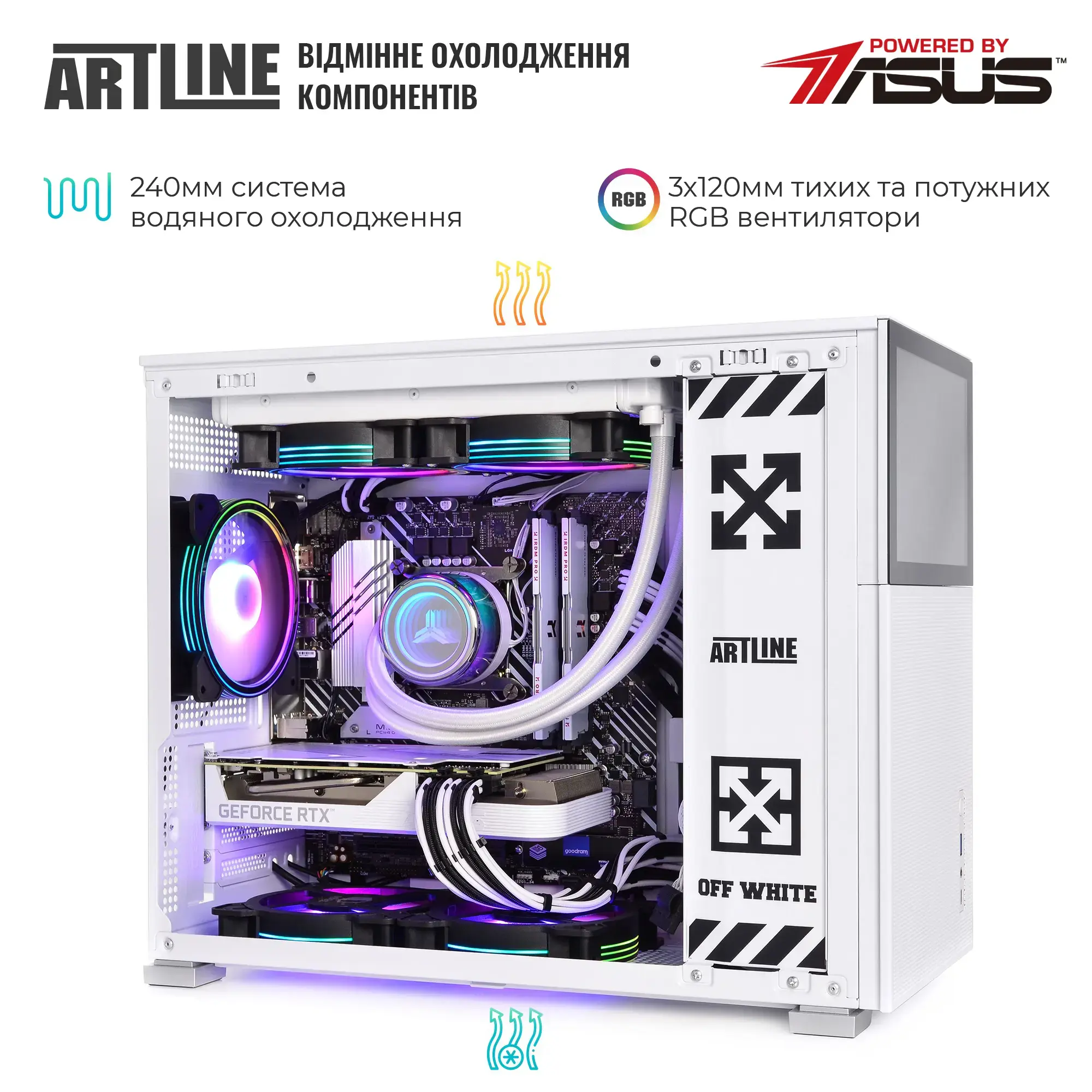 Cистемний блок ARTLINE Gaming D31WHITE Windows 11 Home (D31WHITEv87Win) фото