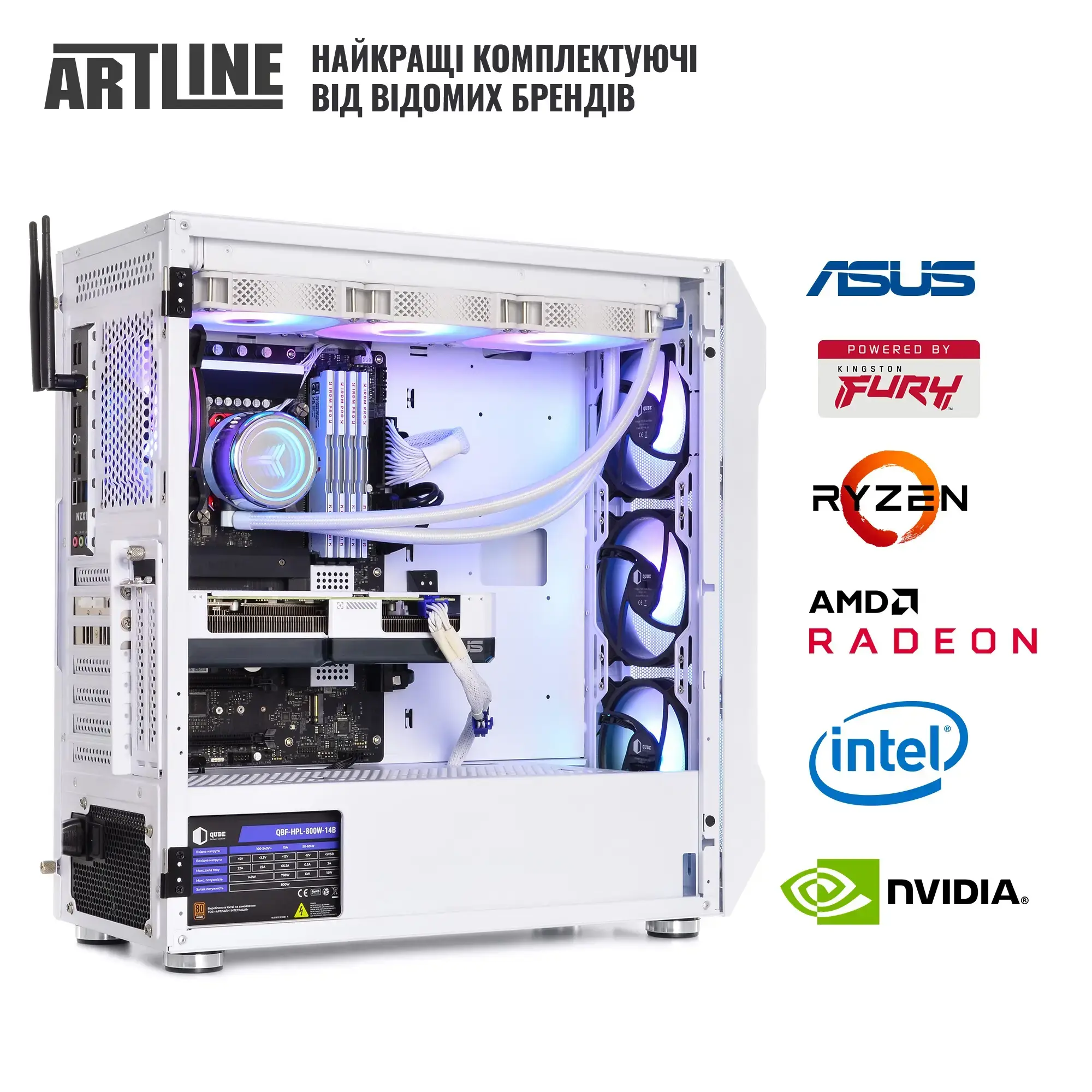 Cистемний блок ARTLINE Gaming X87WHITE (X87WHITEv44) фото6
