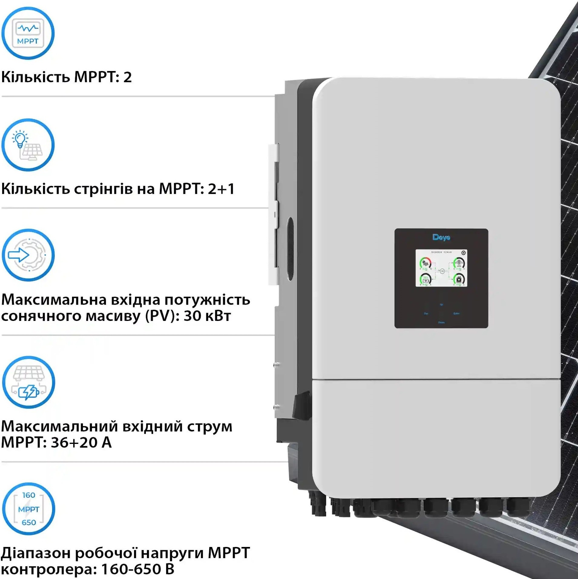 Система хранения энергии DEYE SV-3DE20K1-LDE48K1-1 20kW 48.2kWh 3BAT LiFePO4 (SV-3DE20K1-LDE48K1-1) фото5