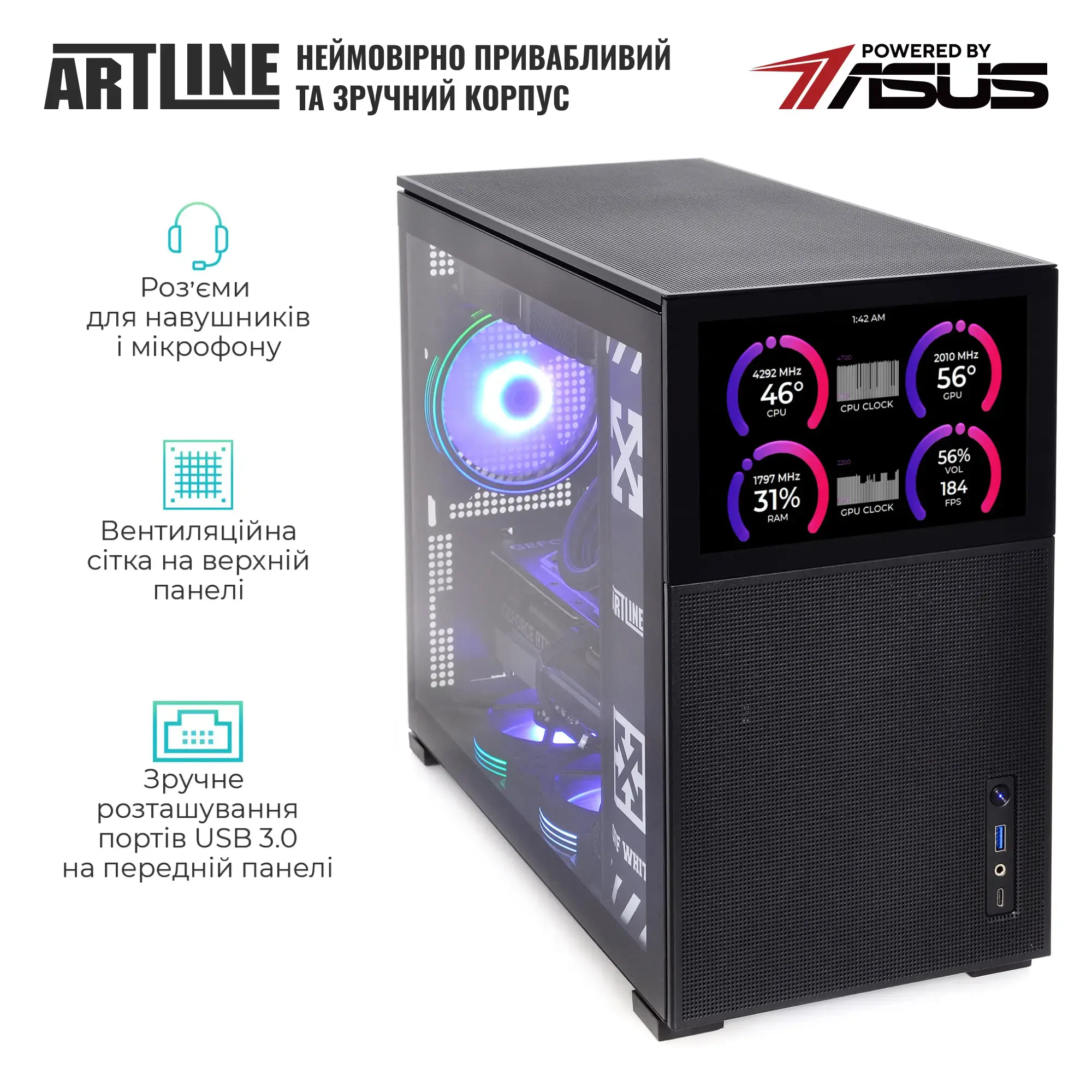 Cистемний блок ARTLINE Gaming D31 Windows 11 Home (D31v100Win) фото5