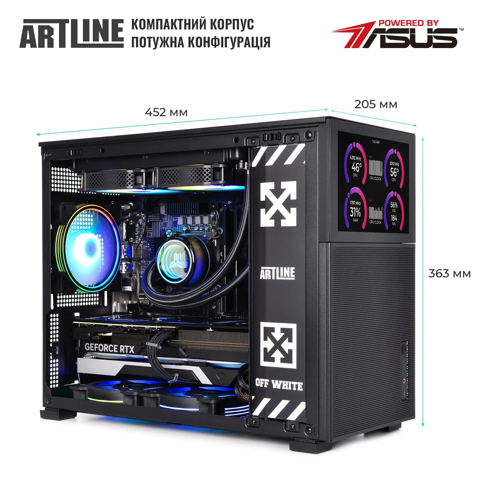 Cистемний блок ARTLINE Gaming D31 Windows 11 Home (D31v107Win) фото8