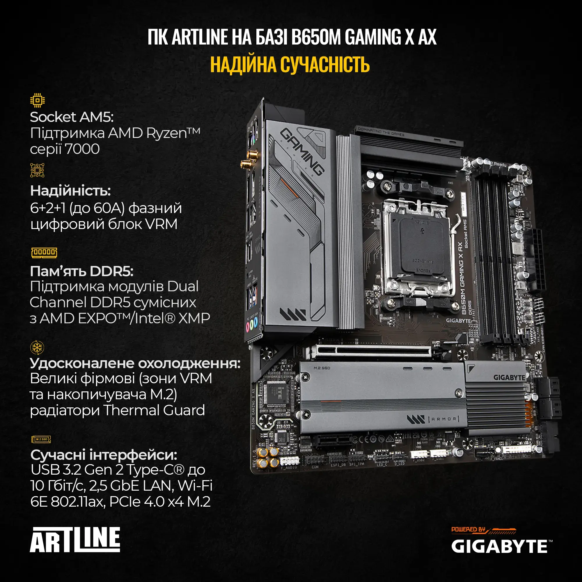 Cистемний блок ARTLINE Gaming X96 Windows 11 Home (X96v102Win) фото4