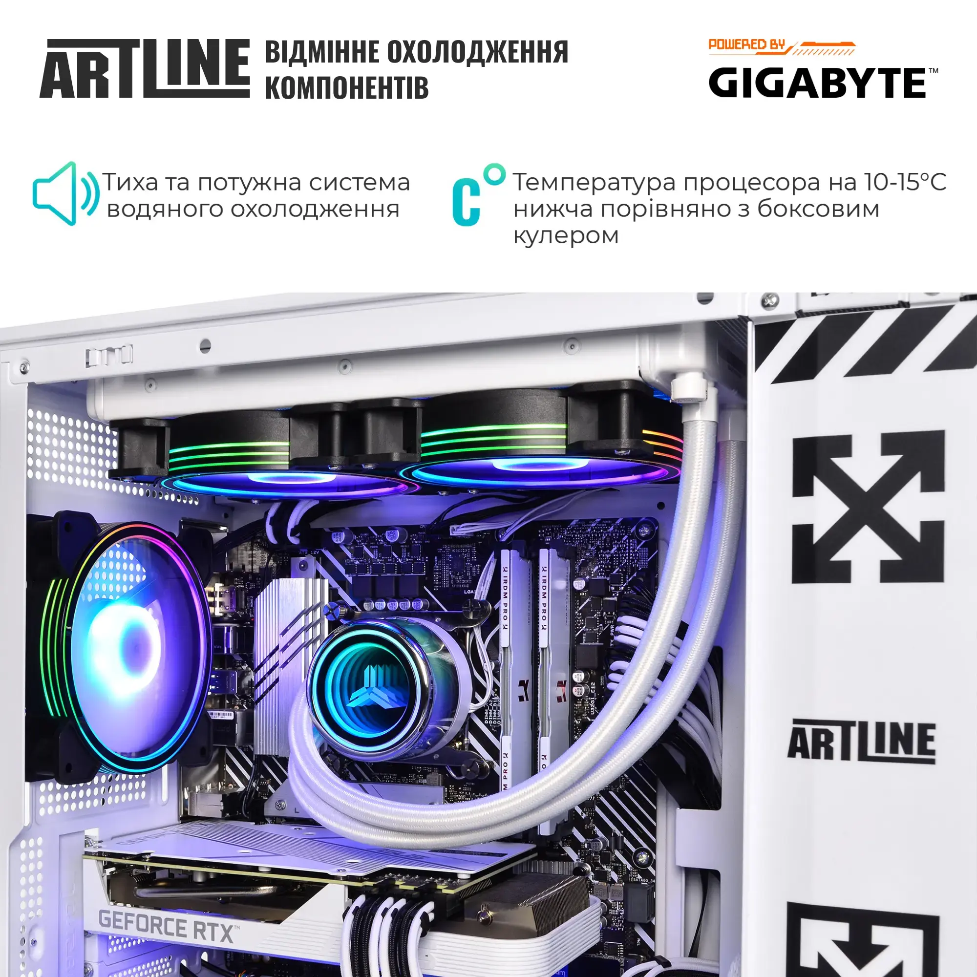 Cистемний блок ARTLINE Gaming D31WHITE (D31WHITEv112) фото5
