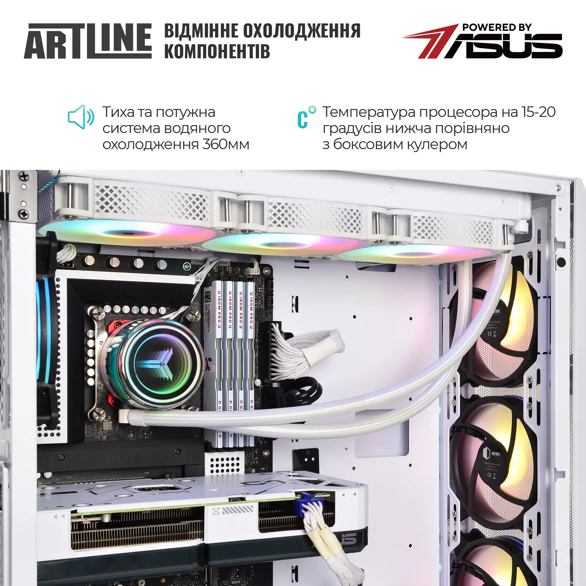 Cистемний блок ARTLINE Gaming X86WHITE (X86WHITEv24) фото7
