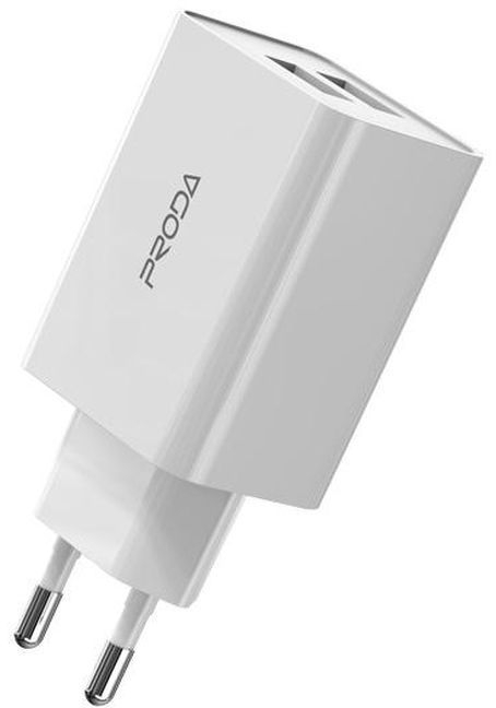 Зарядний пристрій Proda PD-A28i 2хUSB 2.4A + USB Ligthtning 1.0m (PD-A28i-WH) фото3