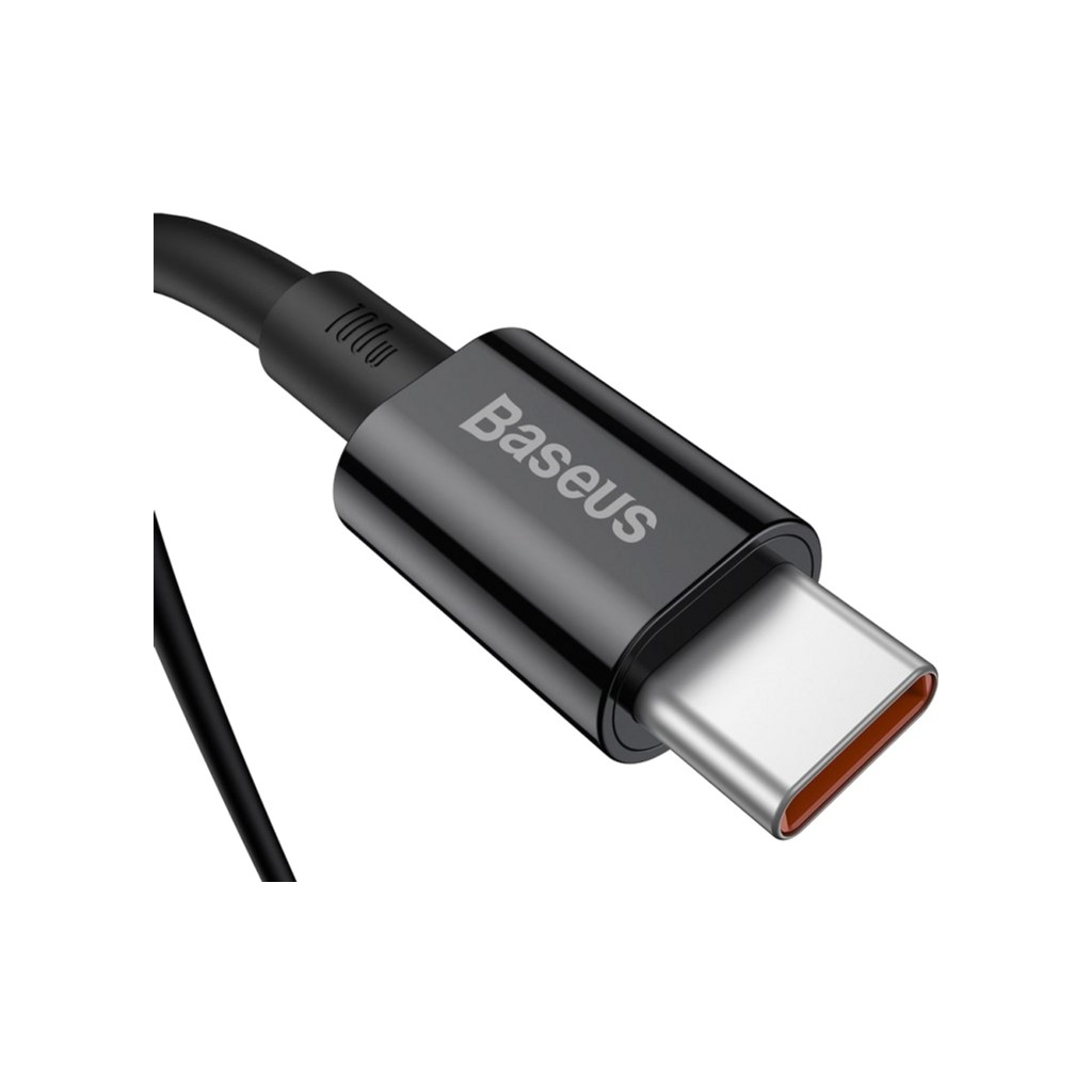 Кабель USB-C to USB-C 1.0m 5A Black Baseus (CATYS-B01) фото