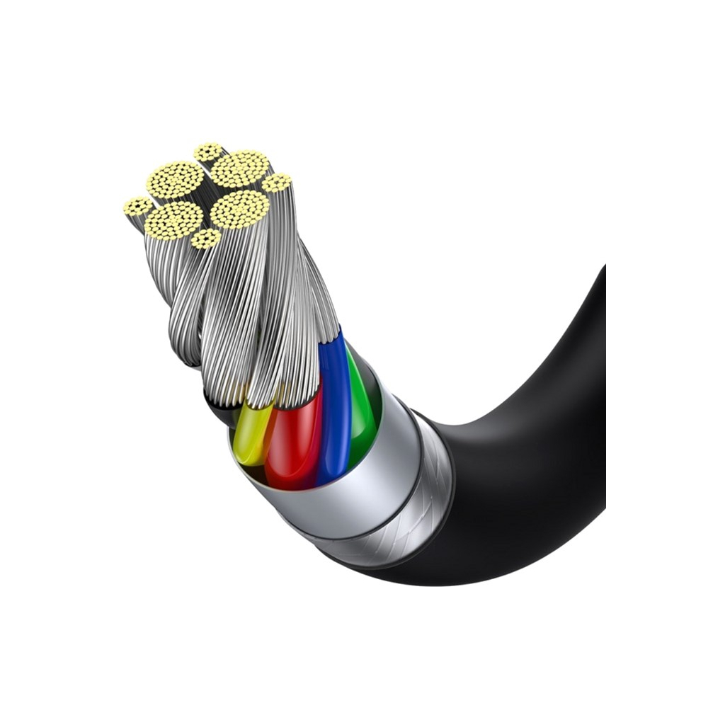 Кабель USB-C to USB-C 1.0m 5A Black Baseus (CATYS-B01) фото