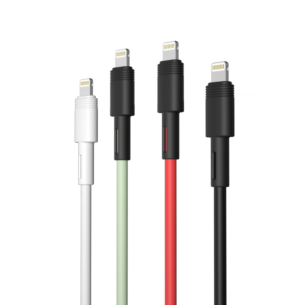 Кабель USB 2.0 AM to Lightning 1.0m 5A green XO (NB166-L-1-GR) фото
