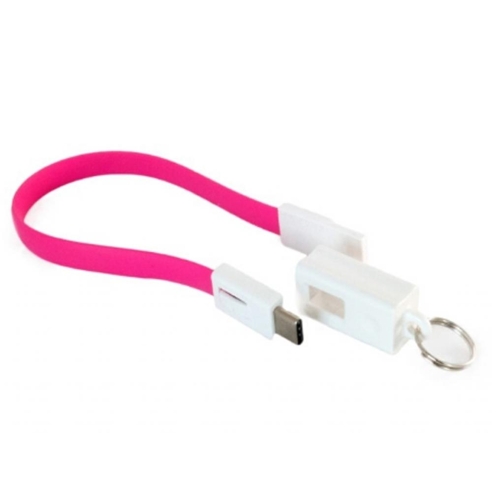 Кабель USB 2.0 AM to USB-C 0.18m pink Extradigital (KBU1788) фото2